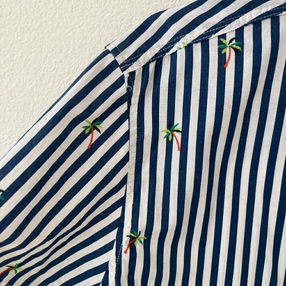 Sovereign Code Short Sleeve Cali Palm in Navy Size Large - Picture 4 of 14